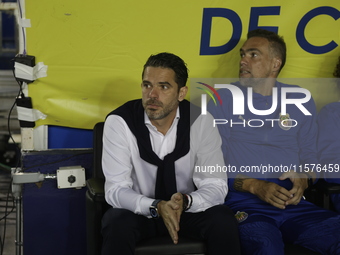 Fernando Gago, Head Coach of Chivas de Guadalajara, reacts during the 17th round match of the Torneo de Apertura as part of the Liga MX betw...