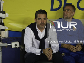 Fernando Gago, Head Coach of Chivas de Guadalajara, reacts during the 17th round match of the Torneo de Apertura as part of the Liga MX betw...