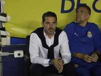 Fernando Gago, Head Coach of Chivas de Guadalajara, reacts during the 17th round match of the Torneo de Apertura as part of the Liga MX betw...