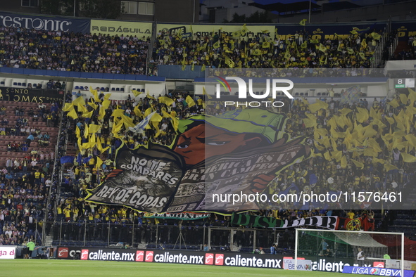 America fans during the 17th round match of the Torneo de Apertura as part of the Liga MX between Chivas de Guadalajara and America at Estad...