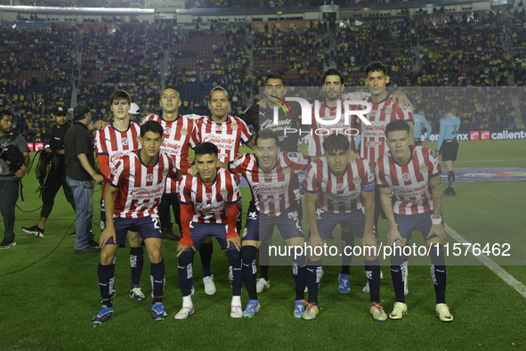 Team Chivas de Guadalajara poses before the 17th round match of the Torneo de Apertura as part of the Liga MX between Chivas de Guadalajara...