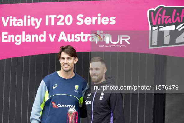 Match presentation during the third Vitality T20 International between England and Australia at Emirates Old Trafford in Manchester, England...