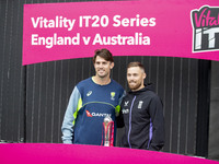 Match presentation during the third Vitality T20 International between England and Australia at Emirates Old Trafford in Manchester, England...