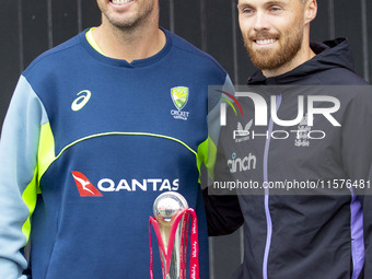 Match presentation during the third Vitality T20 International between England and Australia at Emirates Old Trafford in Manchester, England...