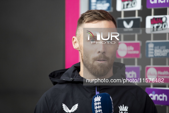 Match presentation during the third Vitality T20 International between England and Australia at Emirates Old Trafford in Manchester, England...