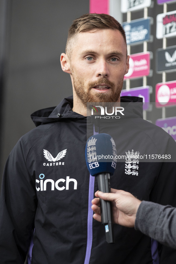 Match presentation during the third Vitality T20 International between England and Australia at Emirates Old Trafford in Manchester, England...