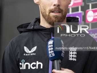 Match presentation during the third Vitality T20 International between England and Australia at Emirates Old Trafford in Manchester, England...