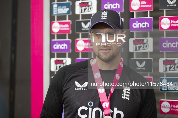 Match presentation during the third Vitality T20 International between England and Australia at Emirates Old Trafford in Manchester, England...