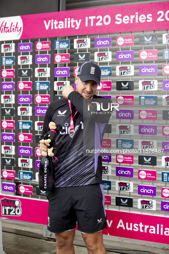 Match presentation during the third Vitality T20 International between England and Australia at Emirates Old Trafford in Manchester, England...