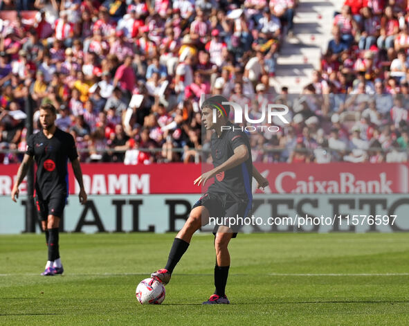 Pedri of FC Barcelona during the La Liga EA SPORTS match against Girona in Barcelona, Spain, on September 15, 2024 