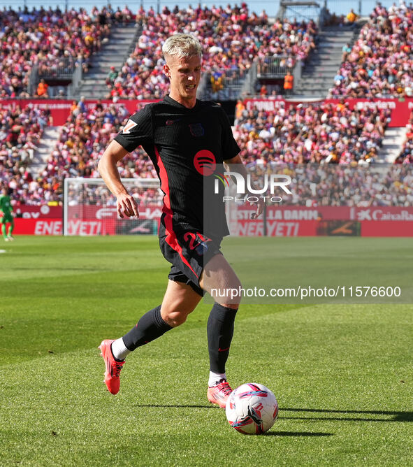 Dani Olmo of FC Barcelona during the La Liga EA SPORTS match against Girona in Barcelona, Spain, on September 15, 2024 