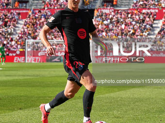 Dani Olmo of FC Barcelona during the La Liga EA SPORTS match against Girona in Barcelona, Spain, on September 15, 2024 (