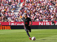 Raphinha of FC Barcelona during the La Liga EA SPORTS match against Girona in Barcelona, Spain, on September 15, 2024 (