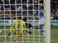 Roberto Piccoli (#91 Cagliari Calcio) during the Serie A TIM match between Cagliari Calcio and Napoli SSC in Italy on September 15, 2024 (