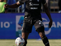 Yerry Mina (#26 Cagliari Calcio) during the Serie A TIM match between Cagliari Calcio and Napoli SSC in Italy, on September 15, 2024 (