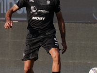 Tommaso Augello (#27 Cagliari Calcio) during the Serie A TIM match between Cagliari Calcio and Napoli SSC in Italy, on September 15, 2024 (