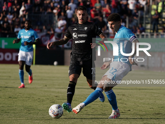 Giovanni Di Lorenzo (Napoli SSC) during the Serie A TIM match between Cagliari Calcio and Napoli SSC in Italy on September 15, 2024 (