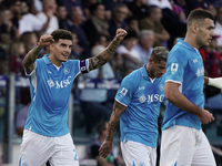 Giovanni Di Lorenzo (Napoli SSC) celebrates during the Serie A TIM match between Cagliari Calcio and Napoli SSC in Italy on September 15, 20...