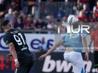 Amir Rrahmani (Napoli SSC) during the Serie A TIM match between Cagliari Calcio and Napoli SSC in Italy, on September 15, 2024 (