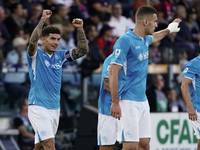 Giovanni Di Lorenzo (Napoli SSC) celebrates during the Serie A TIM match between Cagliari Calcio and Napoli SSC in Italy on September 15, 20...