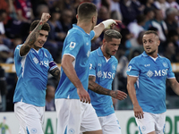 Giovanni Di Lorenzo (Napoli SSC) celebrates during the Serie A TIM match between Cagliari Calcio and Napoli SSC in Italy on September 15, 20...