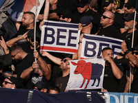 A Napoli supporter during the Serie A TIM match between Cagliari Calcio and Napoli SSC in Italy on September 15, 2024 (