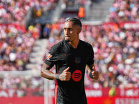 Raphinha of FC Barcelona during the La Liga EA SPORTS match against Girona in Barcelona, Spain, on September 15, 2024 (