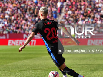 Dani Olmo of FC Barcelona during the La Liga EA SPORTS match against Girona in Barcelona, Spain, on September 15, 2024 (