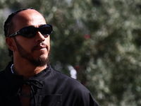 Lewis Hamilton of Mercedes ahead of the Formula 1 Grand Prix of Azerbaijan at Baku City Circuit in Baku, Azerbaijan on September 15, 2024. (