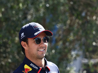 Sergio Perez of Red Bull Racing ahead of the Formula 1 Grand Prix of Azerbaijan at Baku City Circuit in Baku, Azerbaijan on September 15, 20...