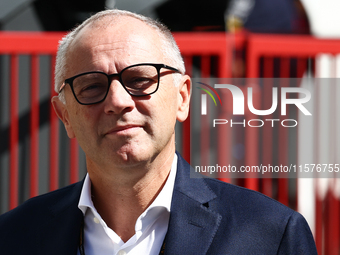 Stefano Domenicali ahead of the Formula 1 Grand Prix of Azerbaijan at Baku City Circuit in Baku, Azerbaijan on September 15, 2024. (