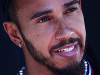 Lewis Hamilton of Mercedes ahead of the Formula 1 Grand Prix of Azerbaijan at Baku City Circuit in Baku, Azerbaijan on September 15, 2024. (