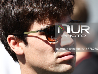 Lance Stroll of Aston Martin Aramco ahead of the Formula 1 Grand Prix of Azerbaijan at Baku City Circuit in Baku, Azerbaijan on September 15...