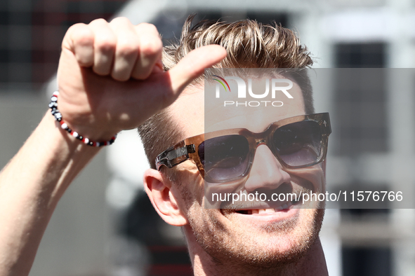 Nico Hulkenberg of Haas ahead of the Formula 1 Grand Prix of Azerbaijan at Baku City Circuit in Baku, Azerbaijan on September 15, 2024. 