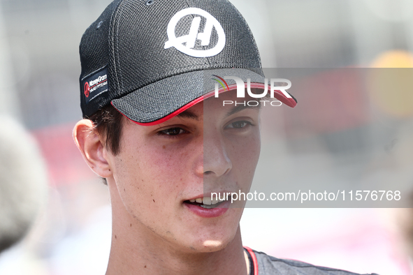 Oliver Bearman of Haas ahead of the Formula 1 Grand Prix of Azerbaijan at Baku City Circuit in Baku, Azerbaijan on September 15, 2024. 