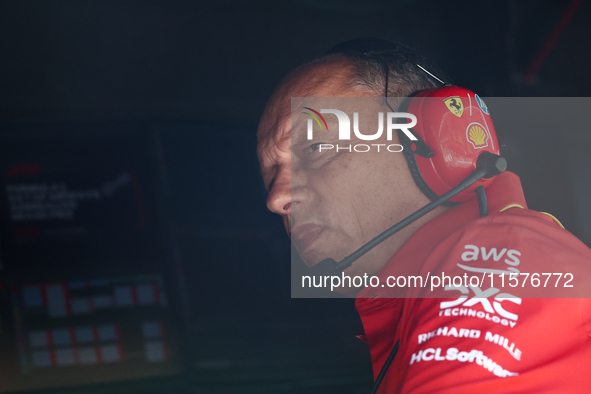 Frederic Vasseur ahead of the Formula 1 Grand Prix of Azerbaijan at Baku City Circuit in Baku, Azerbaijan on September 15, 2024. 