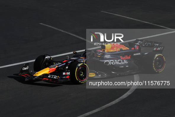 Max Verstappen of Red Bull Racing during the Formula 1 Grand Prix of Azerbaijan at Baku City Circuit in Baku, Azerbaijan on September 15, 20...