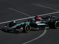 George Russell of Mercedes during the Formula 1 Grand Prix of Azerbaijan at Baku City Circuit in Baku, Azerbaijan on September 15, 2024. (