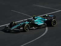 Fernando Alonso of Aston Martin Aramco during the Formula 1 Grand Prix of Azerbaijan at Baku City Circuit in Baku, Azerbaijan on September 1...