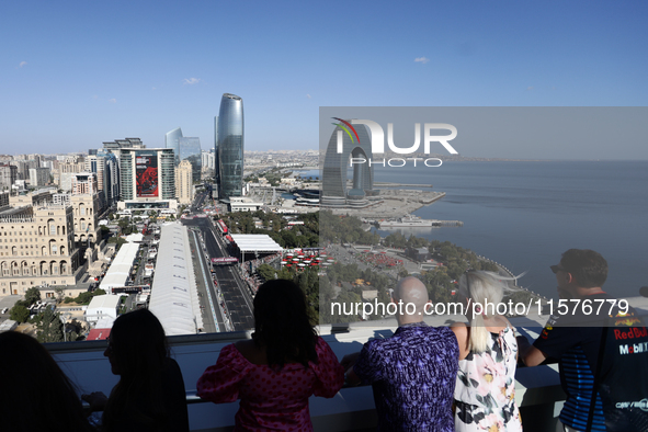 A view during the Formula 1 Grand Prix of Azerbaijan at Baku City Circuit in Baku, Azerbaijan on September 15, 2024. 