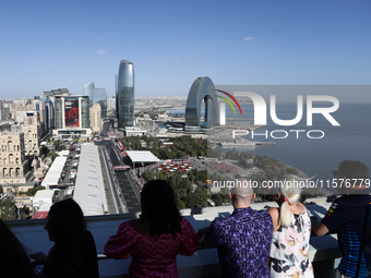 A view during the Formula 1 Grand Prix of Azerbaijan at Baku City Circuit in Baku, Azerbaijan on September 15, 2024. (