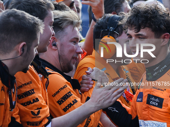 Lando Norris of McLaren after the Formula 1 Grand Prix of Azerbaijan at Baku City Circuit in Baku, Azerbaijan on September 15, 2024. (