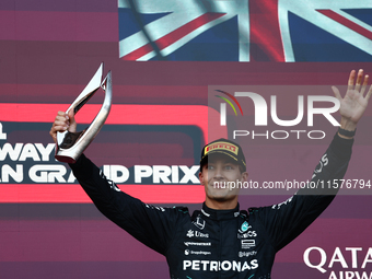 George Russell of Mercedes after the Formula 1 Grand Prix of Azerbaijan at Baku City Circuit in Baku, Azerbaijan on September 15, 2024. (