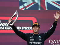 George Russell of Mercedes after the Formula 1 Grand Prix of Azerbaijan at Baku City Circuit in Baku, Azerbaijan on September 15, 2024. (