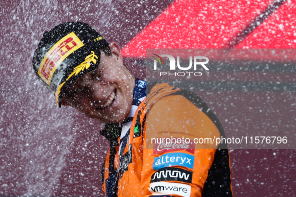 Oscar Piastri of McLaren after the Formula 1 Grand Prix of Azerbaijan at Baku City Circuit in Baku, Azerbaijan on September 15, 2024. 