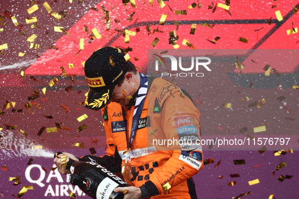 Oscar Piastri of McLaren after the Formula 1 Grand Prix of Azerbaijan at Baku City Circuit in Baku, Azerbaijan on September 15, 2024. 