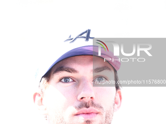 Pierre Gasly of Alpine ahead of the Formula 1 Grand Prix of Azerbaijan at Baku City Circuit in Baku, Azerbaijan on September 15, 2024. (