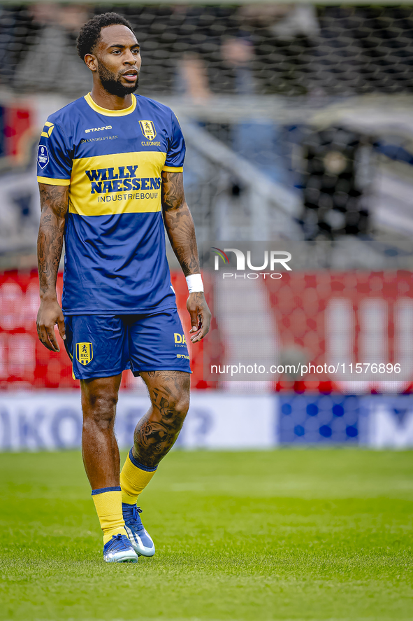 RKC player Denilho Cleonise plays during the match Willem II vs. RKC at the Koning Willem II stadium for the Dutch Eredivisie season 2024-20...