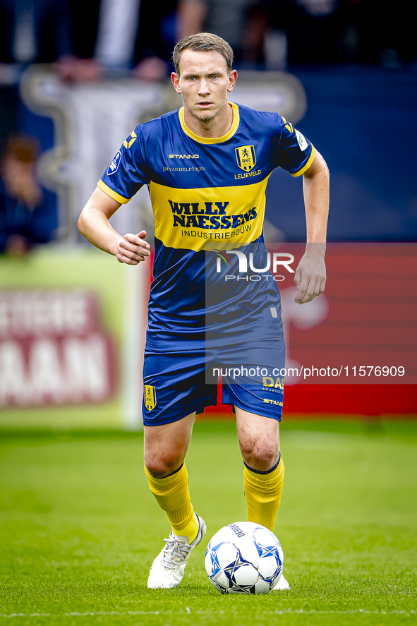 RKC player Julian Lelieveld plays during the match Willem II vs. RKC at the Koning Willem II stadium for the Dutch Eredivisie season 2024-20...