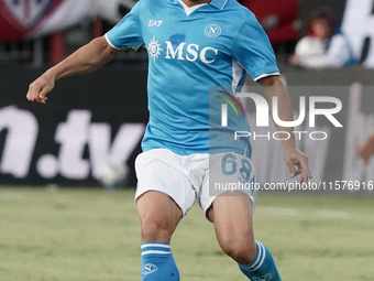 Stanislav Lobotka (Napoli SSC) during the Serie A TIM match between Cagliari Calcio and Napoli SSC in Italy on September 15, 2024 (